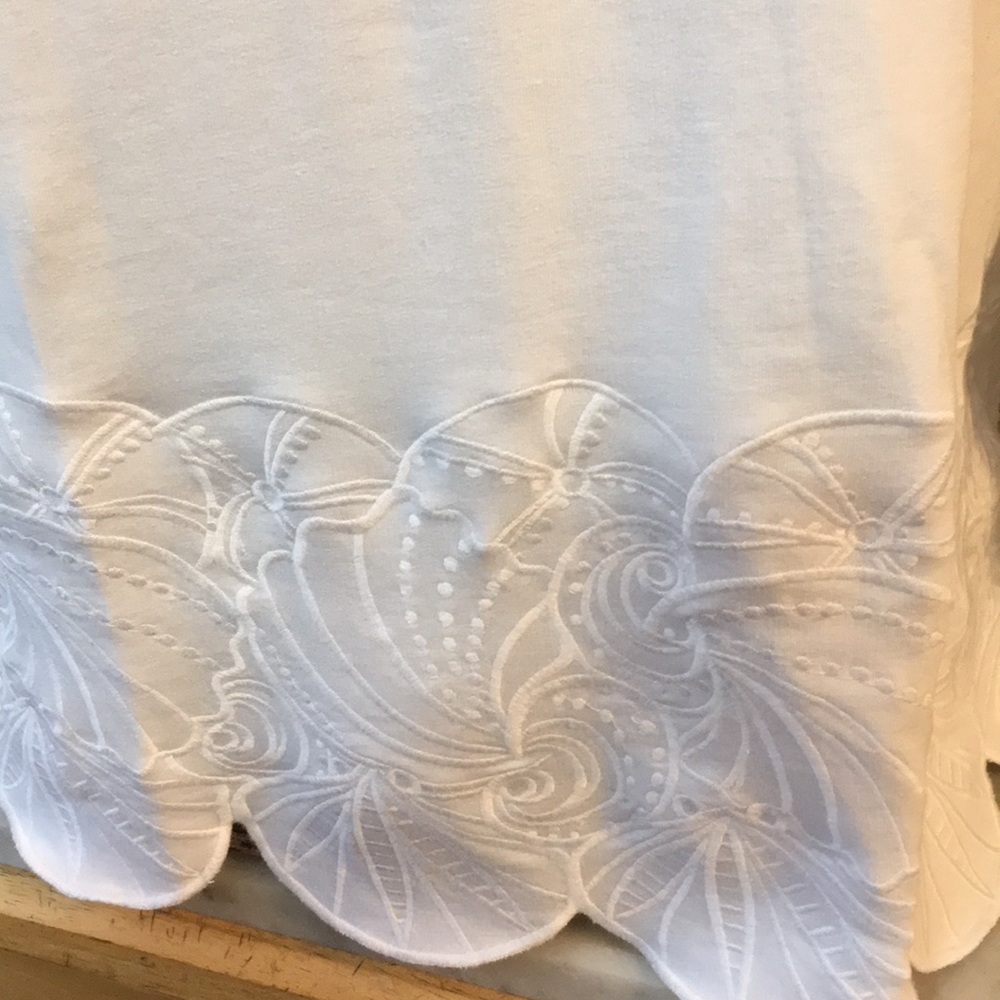 Perfect Tunic Length Blouse Lilly Pulitzer WhiteXS - Picture 3 of 8